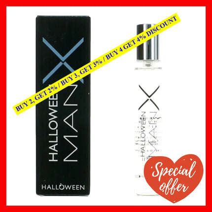 Halloween Man X By J. Del Pozo 0.5 Oz Eau De Toilette Travel Spray For Men