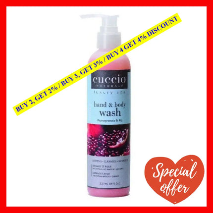 Hand And Body Wash - Pomegranate Fig By Cuccio Naturale For Women 8 Oz