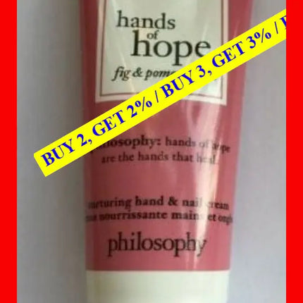 Hands Of Hope - Fig And Pomegranite Cream By Philosophy For Unisex 1 Oz Hand