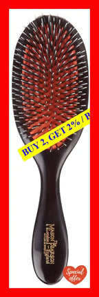 Handy Mixture Bristle And Nylon Brush - Bn3 Dark Ruby By Mason Pearson For Unisex 2 Pc Hair Cleaning