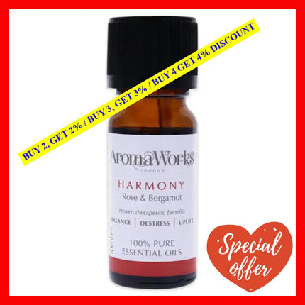 Harmony Essential Oil By Aromaworks For Unisex - 0.33 Oz