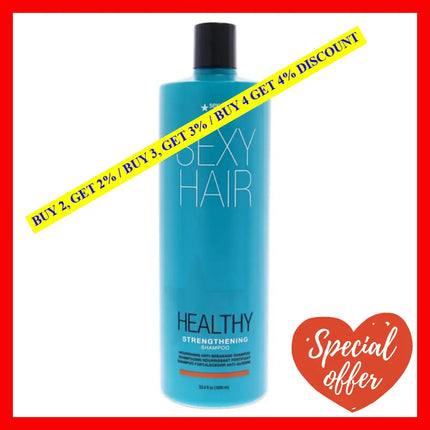 Healthy Sexy Hair Strengthening Shampoo By For Unisex - 33.8 Oz