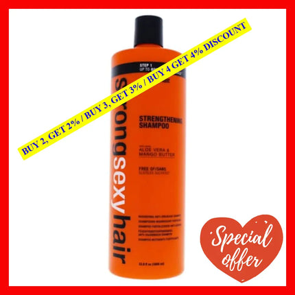 Healthy Sexy Hair Strengthening Shampoo By For Unisex - 33.8 Oz