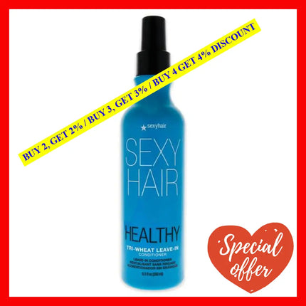 Healthy Sexy Hair Tri-Wheat Leave-In Conditioner By For Unisex - 8.5 Oz