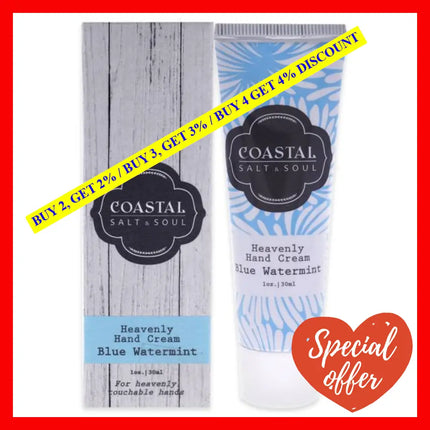 Heavenly Hand Cream - Blue Watermint By Coastal Salt And Soul For Unisex 1 Oz