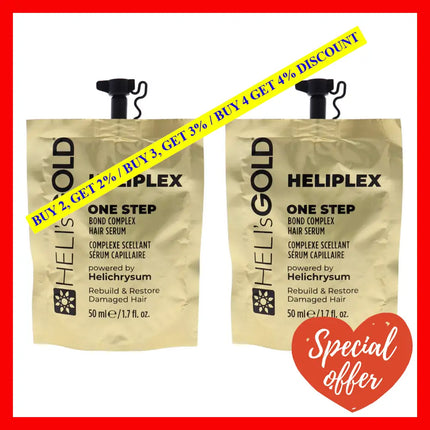 Heliplex One Step Hair Serum By Helis Gold For Unisex - 1.7 Oz Pack Of 2