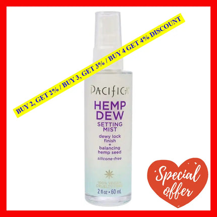 Hemp Dew Setting Mist By Pacifica For Unisex - 2 Oz Face