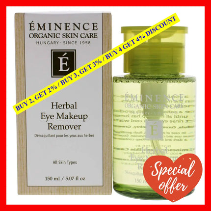 Herbal Eye Makeup Remover By Eminence For Unisex - 5.07 Oz