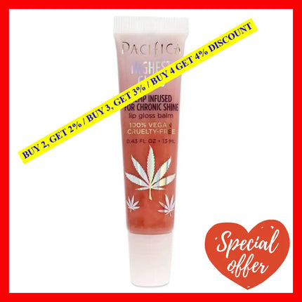 Highest Gloss Hemp Lip Balm - Vanilla Orange By Pacifica For Women 0.43 Oz