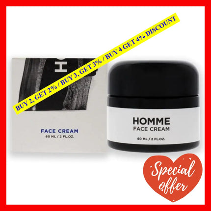 Homme Face Cream By For Men - 2 Oz