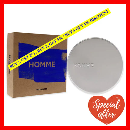 Homme Wax Matte By For Men - 3.4 Oz