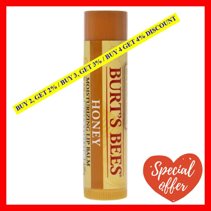 Honey Moisturizing Lip Balm By Burts Bees For Unisex - 0.15 Oz