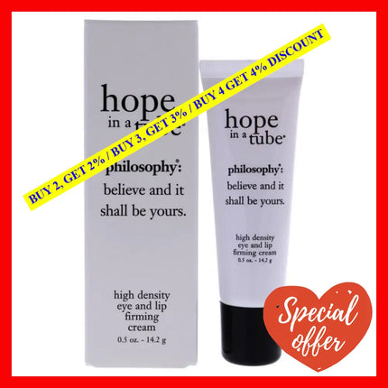 Hope In A Tube High-Density Eye And Lip Firming Cream By Philosophy For Women - 0.5 Oz