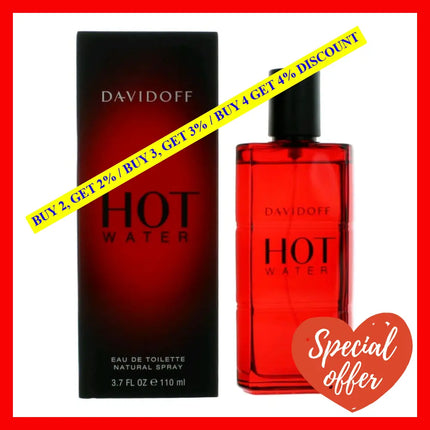 Hot Water By Davidoff 3.7 Oz Eau De Toilette Spray For Men