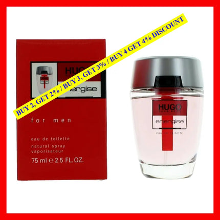 Hugo Energise By Boss 2.5 Oz Eau De Toilette Spray Men