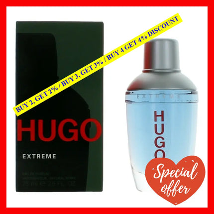 Hugo Extreme By Boss 2.5 Oz Eau De Parfum Spray For Men