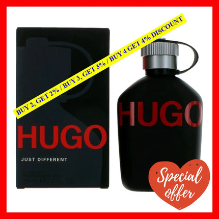 Hugo Just Different By Boss 4.2 Oz Eau De Toilette Spray For Men