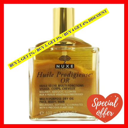 Huile Prodigieuse Or Multi-Purpose Dry Oil - Golden Shimmer By Nuxe For Unisex 3.3 Oz