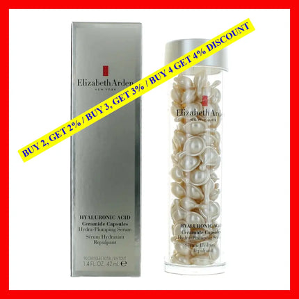 Hyaluronic Acid By Elizabeth Arden 90 Hydra-Plumping Serum Ceramide Capsules