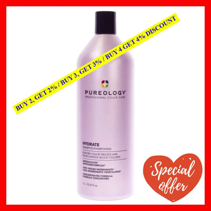 Hydrate Shampoo By Pureology For Unisex - 1 Liter