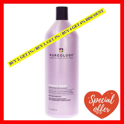 Hydrate Sheer Conditioner By Pureology For Unisex - 1 Liter