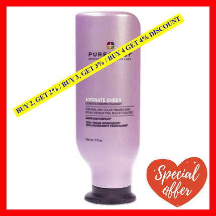 Hydrate Sheer Conditioner By Pureology For Unisex - 9 Oz