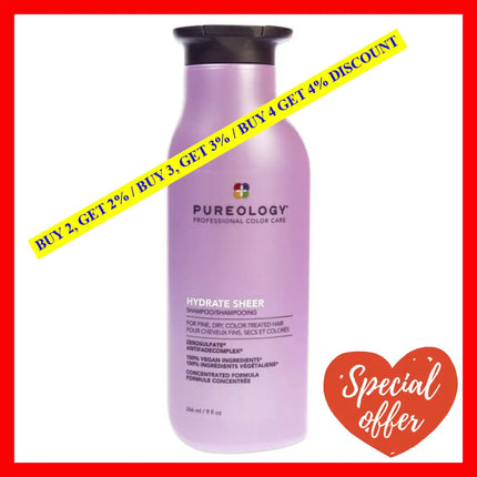 Hydrate Sheer Shampoo By Pureology For Unisex - 9 Oz