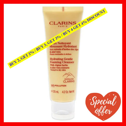 Hydrating Gentle Foaming Cleanser By Clarins For Unisex - 4.2 Oz