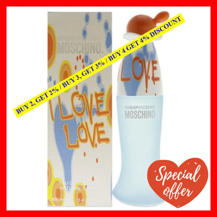 I Love Cheap And Chic By Moschino For Women - 3.4 Oz Edt Spray