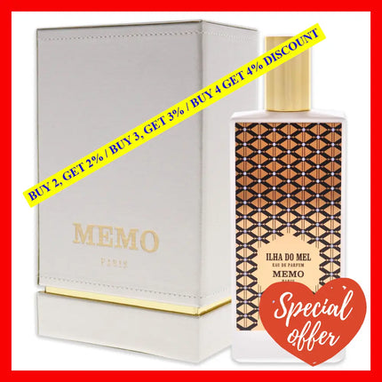 Ilha Do Mel By Memo Paris For Unisex - 2.53 Oz Edp Spray