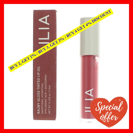 Ilia Balmy Gloss Tinted Lip Oil By.14 Oz - Petals