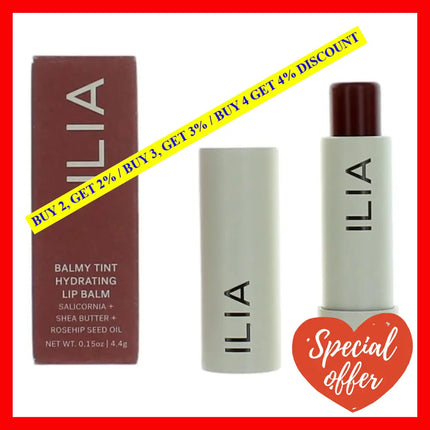 Ilia Balmy Tint Hydrating Lip Balm By.15 Oz - Heartbeats