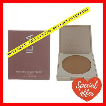 Ilia Nightlite Bronzing Powder By.26 Oz Bronzer - Drawn In