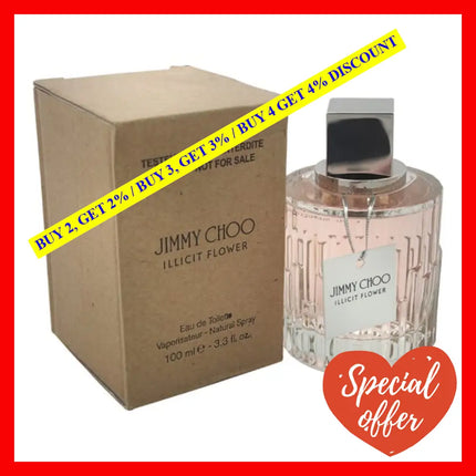 Illicit Flower By Jimmy Choo For Women - 3.4 Oz Edt Spray (Tester)