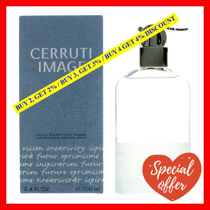 Image By Nino Cerruti 3.4 Oz Eau De Toilette Spray For Men