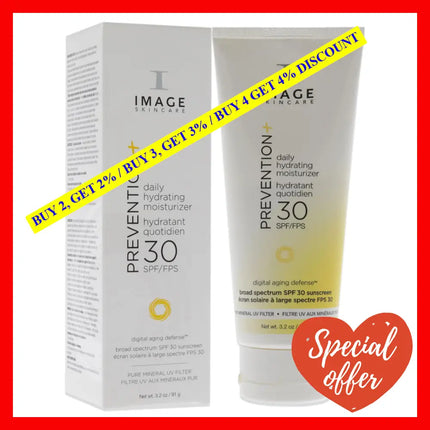 Image Skincare Prevention+ Daily Hydrating Moisturizer Spf 30+ 3.2 Oz (Packaging May Vary)