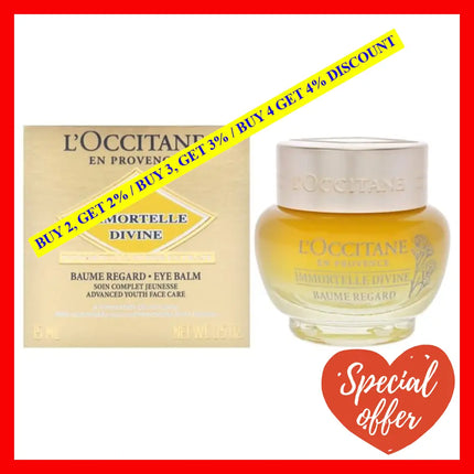 Immortelle Divine Eye Balm By Loccitane For Unisex - 0.5 Oz