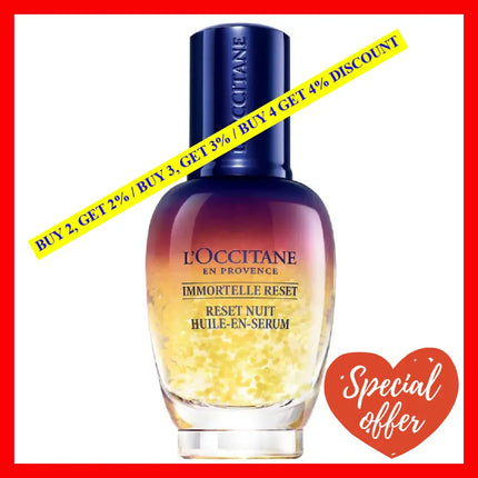 Immortelle Reset Overnight Oil-In Serum By Loccitane For Women - 1 Oz