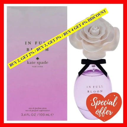 In Full Bloom By Kate Spade For Women - 3.4 Oz Edp Spray (Tester)