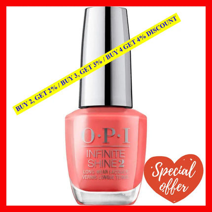 Infinite Shine 2 Lacquer - Isl T89 Tempura-Ture Is Rising By Opi For Women 0.5 Oz Nail Polish