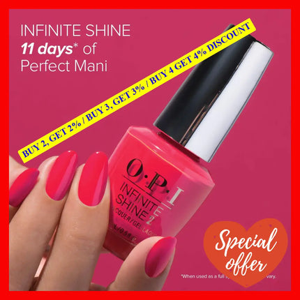 Infinite Shine 2 Lacquer - Isl T89 Tempura-Ture Is Rising By Opi For Women 0.5 Oz Nail Polish