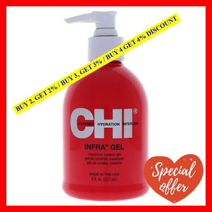 Infra Gel Maximum Control By Chi For Unisex - 8 Oz