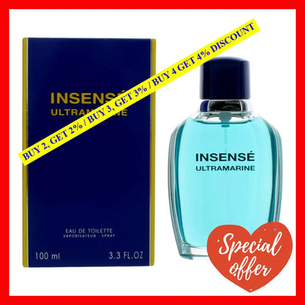 Insense Ultramarine By Givenchy 3.3 Oz Eau De Toilette Spray For Men