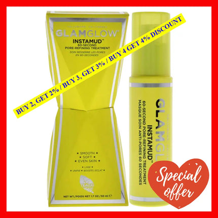 Instamud 60-Second Pore-Refining Treatment By Glamglow For Women - 1.7 Oz