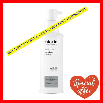 Intensive Therapy Hair Booster By Nioxin For Unisex - 3.38 Oz Treatment