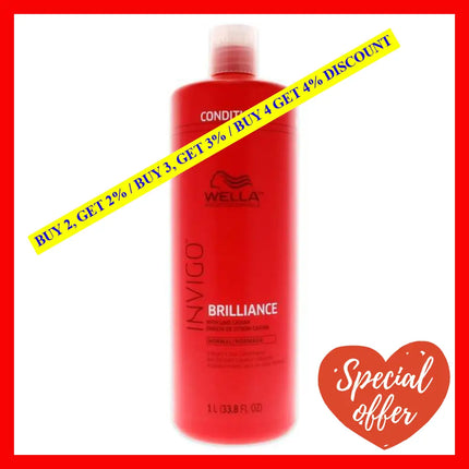 Invigo Brilliance Conditioner For Normal Hair By Wella For Unisex - 33.8 Oz