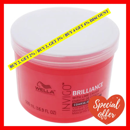 Invigo Brilliance Mask For Coarse Hair By Wella For Unisex - 16.9 Oz