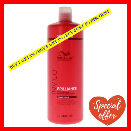 Invigo Brilliance Shampoo For Coarse Hair By Wella For Unisex - 33.8 Oz