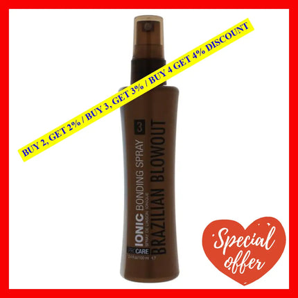 Ionic Bonding Spray By Brazilian Blowout For Unisex - 3.4 Oz Treatment