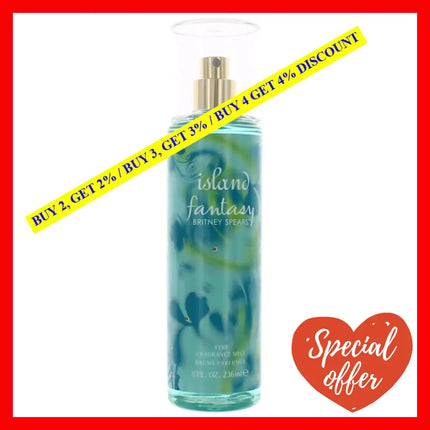 Island Fantasy By Britney Spears 8 Oz Fine Fragrance Mist For Women